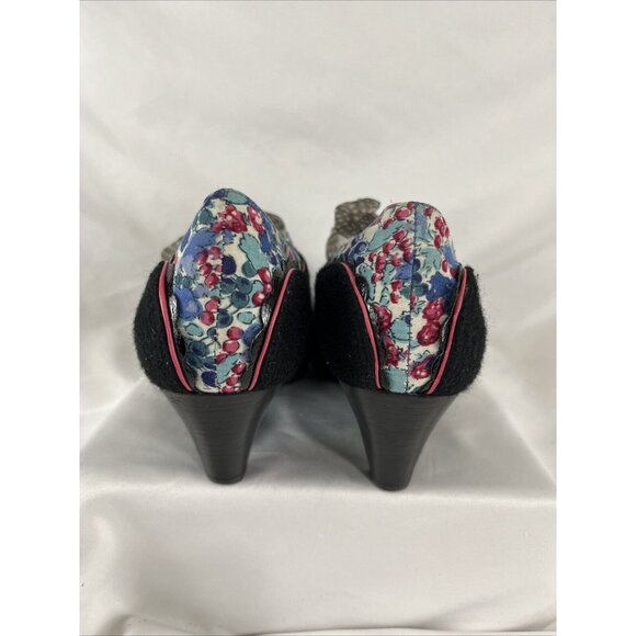 Poet License Girlhoodcore Ribbon Lace Heels Women's Size 7 Coquette Artwear - Picture 8 of 12